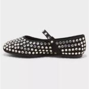 a new day Black Flats with White Accents